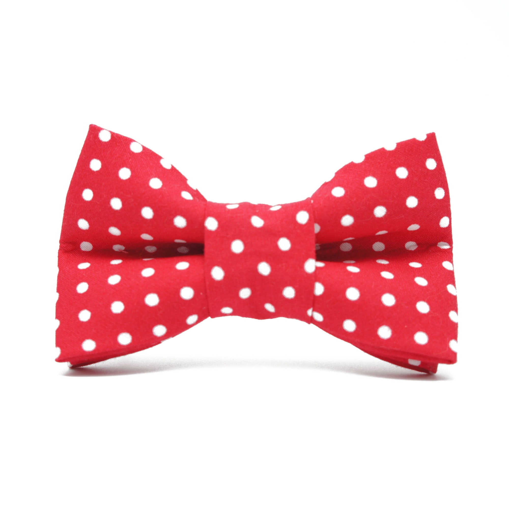 Red-white bow tie